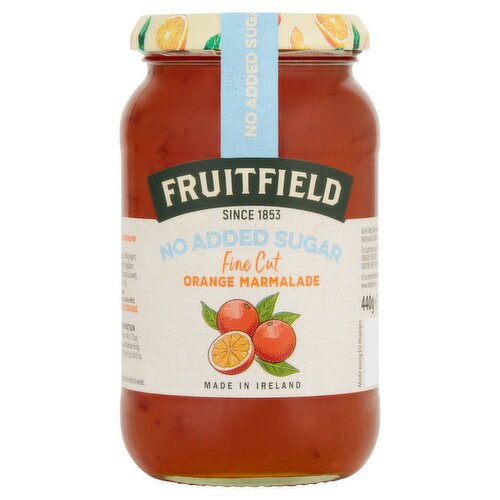 Fruitfield No Added Sugar Orange Marmalade with Sweetener (440 g)