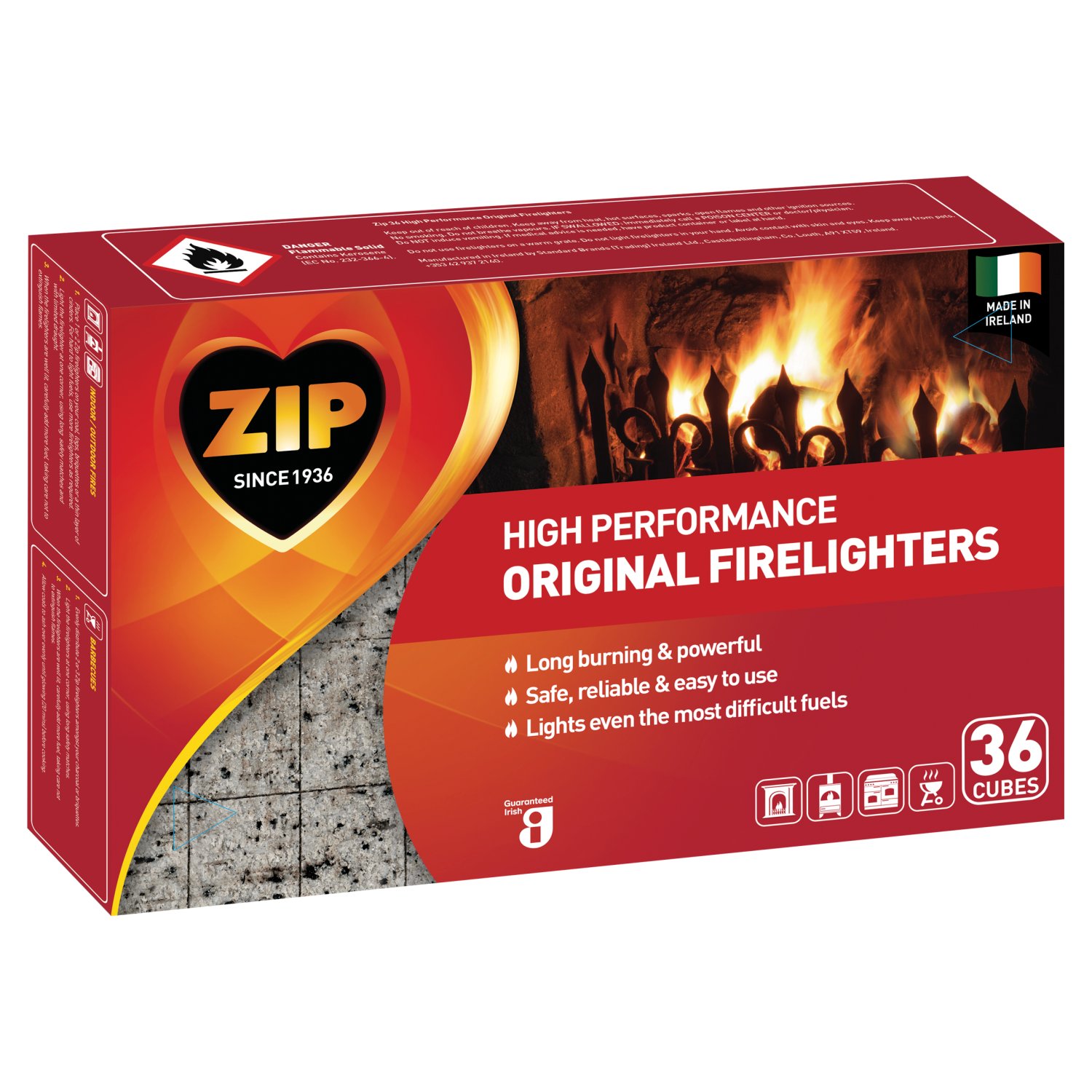 Zip Firelighters 36 Pack (36 Piece)