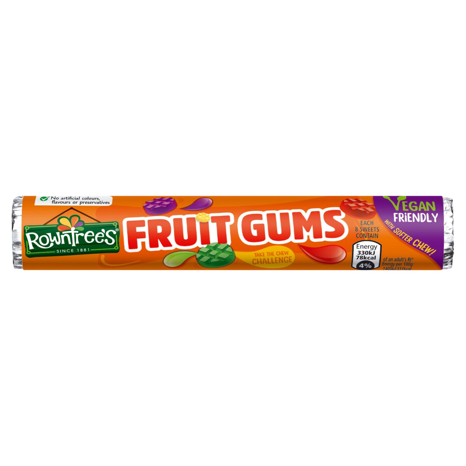 Rowntrees Fruit Gums Vegan Tube (48 g)