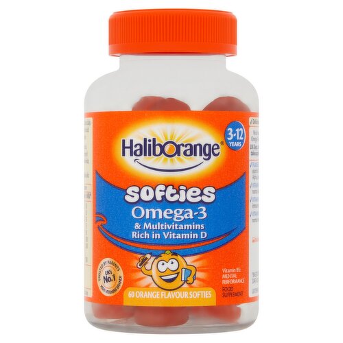 Haliborange Omega 3 & Multivitamins 60 Orange Flavoured Softies (60