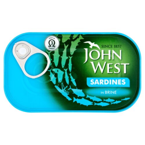 John West Sardines In Brine   (120 g)