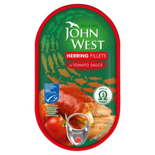 John West Herring Fillets in Tomato Sauce (145 g)