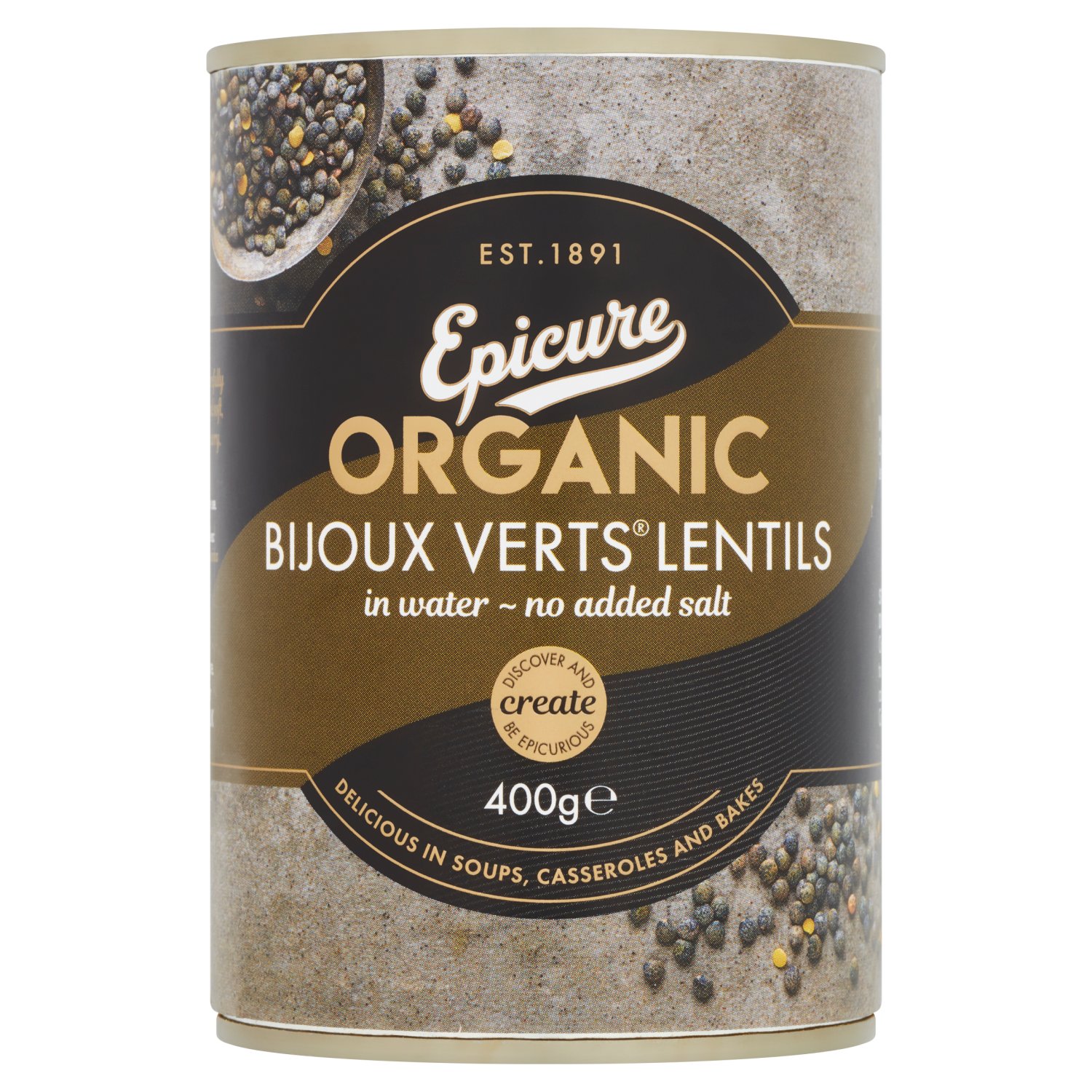 Epicure Organic Bijoux Verts Lentils (400 g)