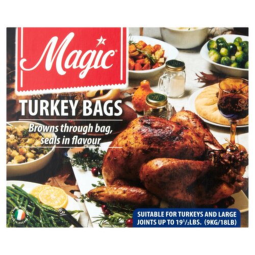 CHRISTMAS BACOFOIL THE TURKEY ROASTING BAGS 2 EXTRA LARGE SEALS IN