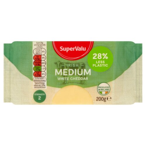 SuperValu Medium White Cheddar (200 g)