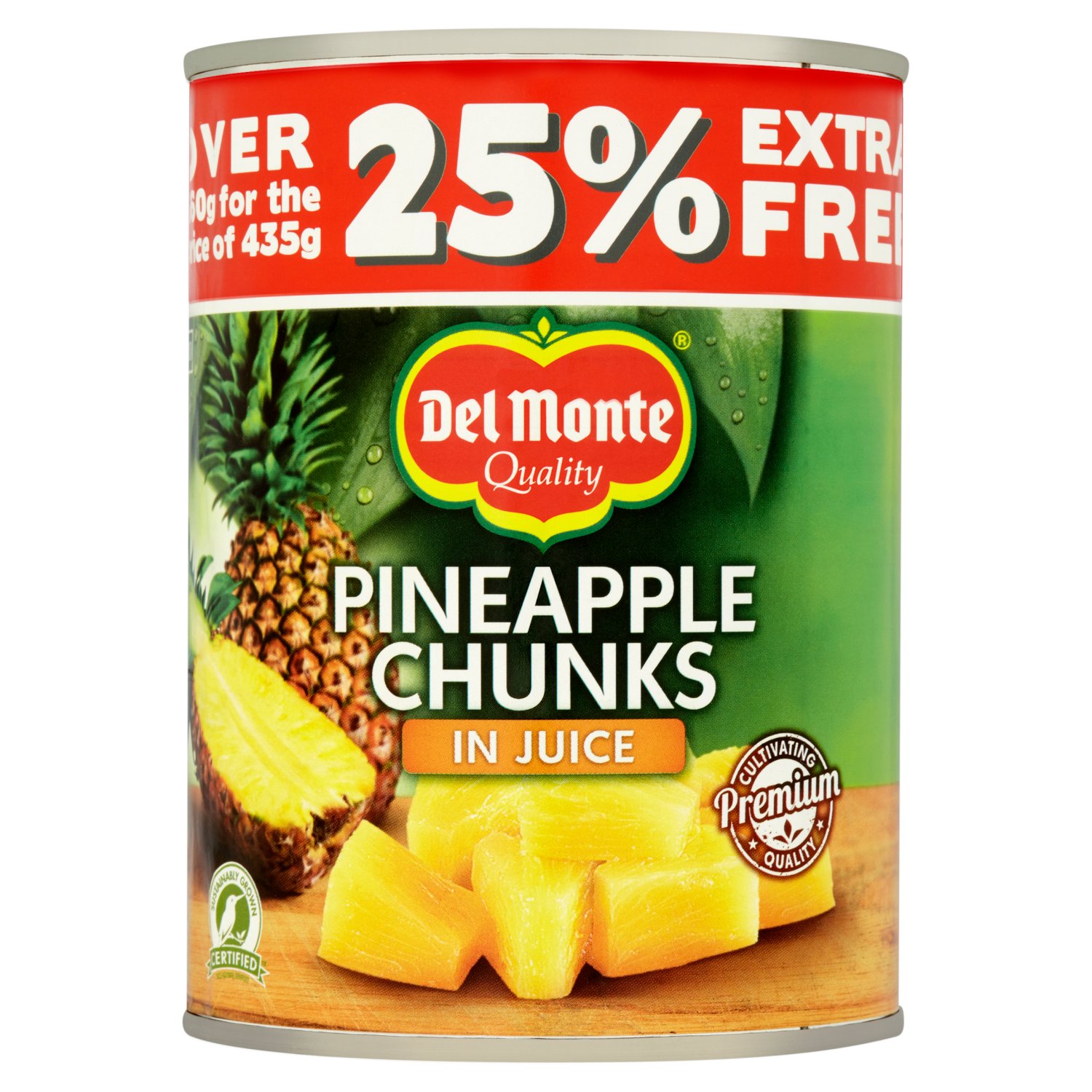 Delmonte Pineapple Chunks 25% Extra Free (560 g)