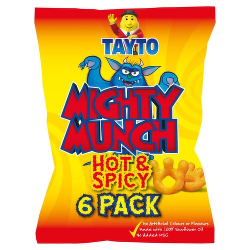 Tayto Mighty Munch Hot & Spicy 6 Pack (156 g)