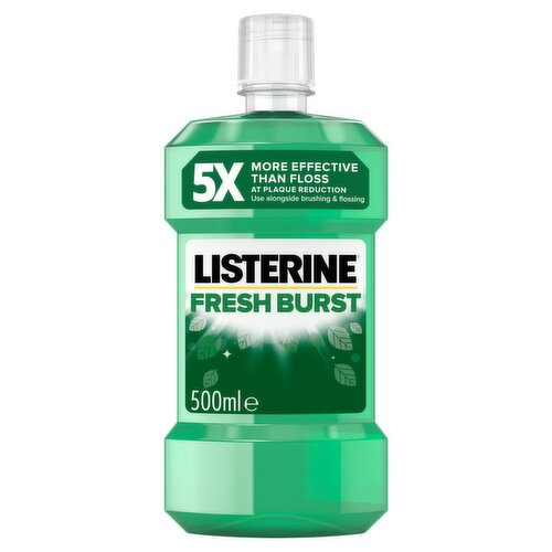 Listerine Fresh Burst Mouthwash (500 ml)