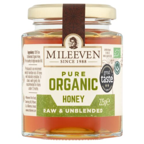 Mileeven Pure Organic Honey Raw And Unblended (225 g)