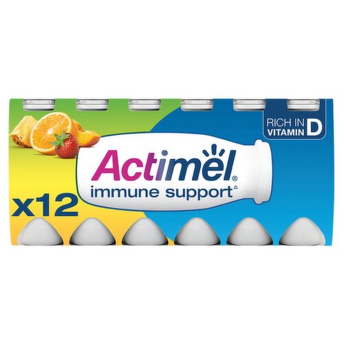 Danone Actimel Multifruit Yogurt Drink 12 Pack (100 g)