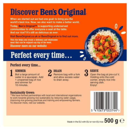 Uncle Ben's Riz Long Grain 500g (lot de 6) 