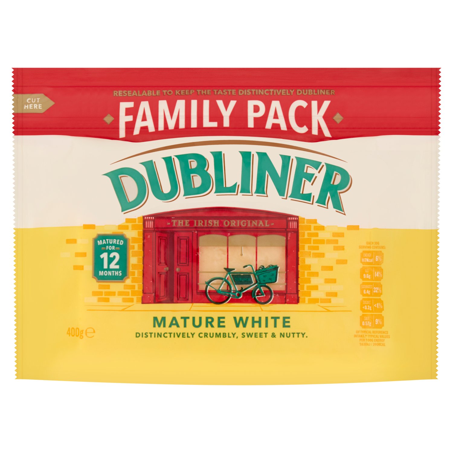 Dubliner Mature White Cheddar (400 g)