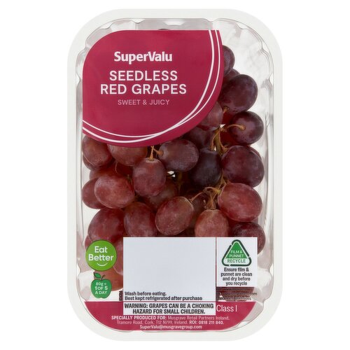 SuperValu Seedless Red Grapes  (500 g)