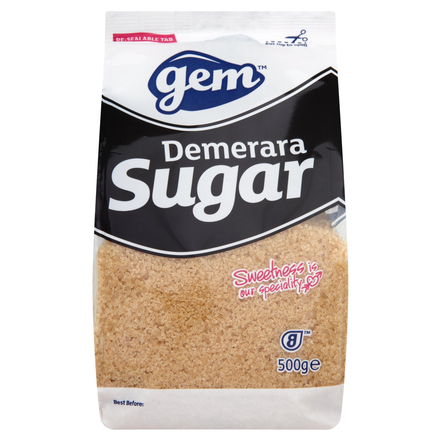 Yummy, crunchy, sweet and scrummy...
Demerara Sugar makes a delicious crunchy topping for cakes, biscuits and fruit crumbles and brings out the flavour of fresh coffee.
From all of us at Gem...