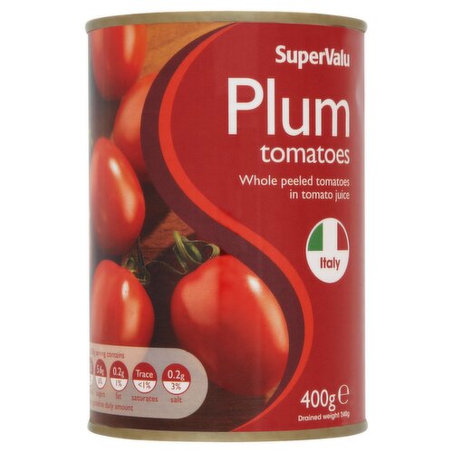 SuperValu Peeled Plum Tomatoes (400 g) Storefront EN