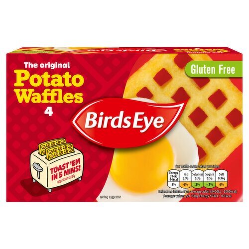 Birds Eye Potato Waffles 4 Pack (227 g)