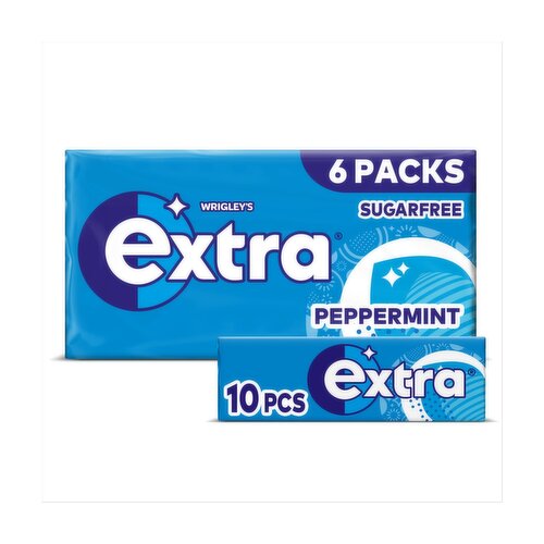 Wrigley's Extra Peppermint 6 x 10 Piece Pack (14 g)