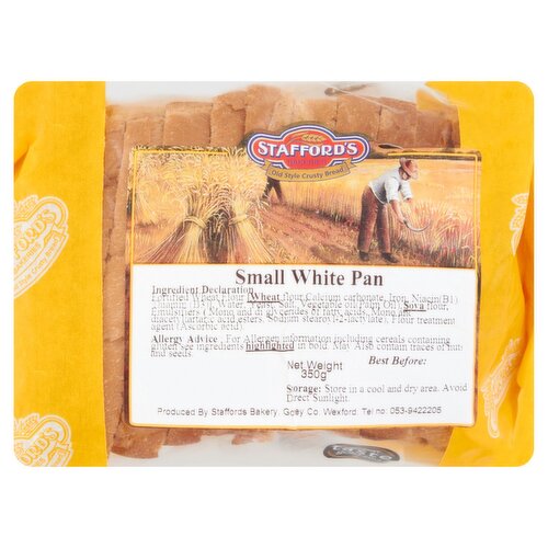 Staffords Small Pan Sliced White (400 g)