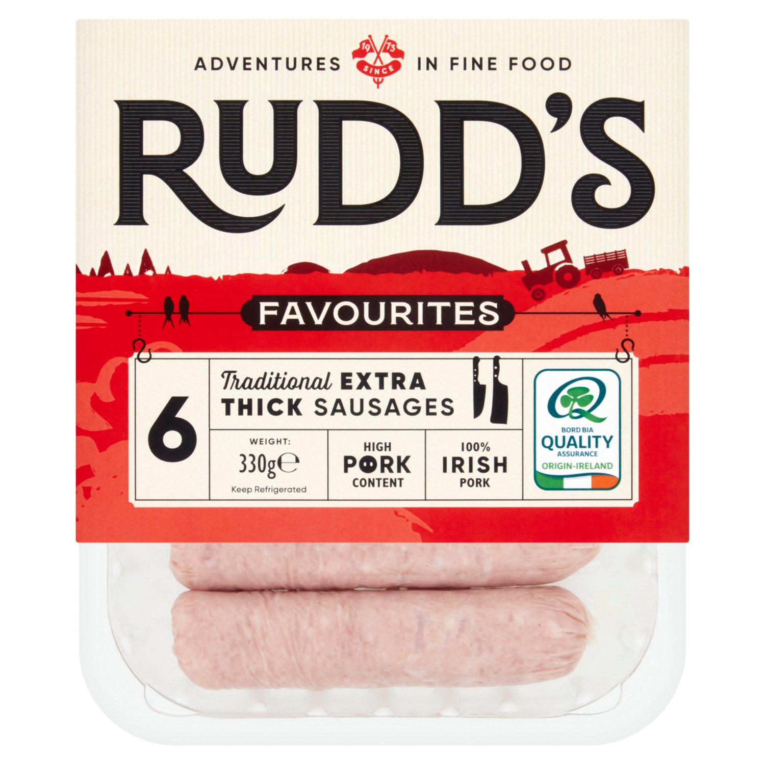 Rudds Traditional Jumbo Sausages (330 g)
