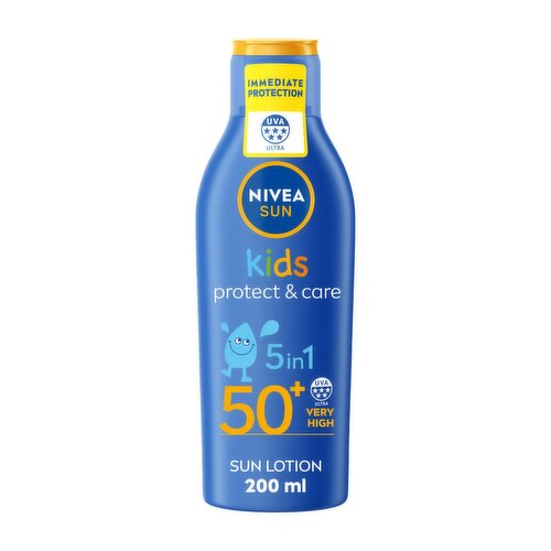 Nivea Sun Kids Protect and Care Sun Lotion SPF 50+ (200 ml)