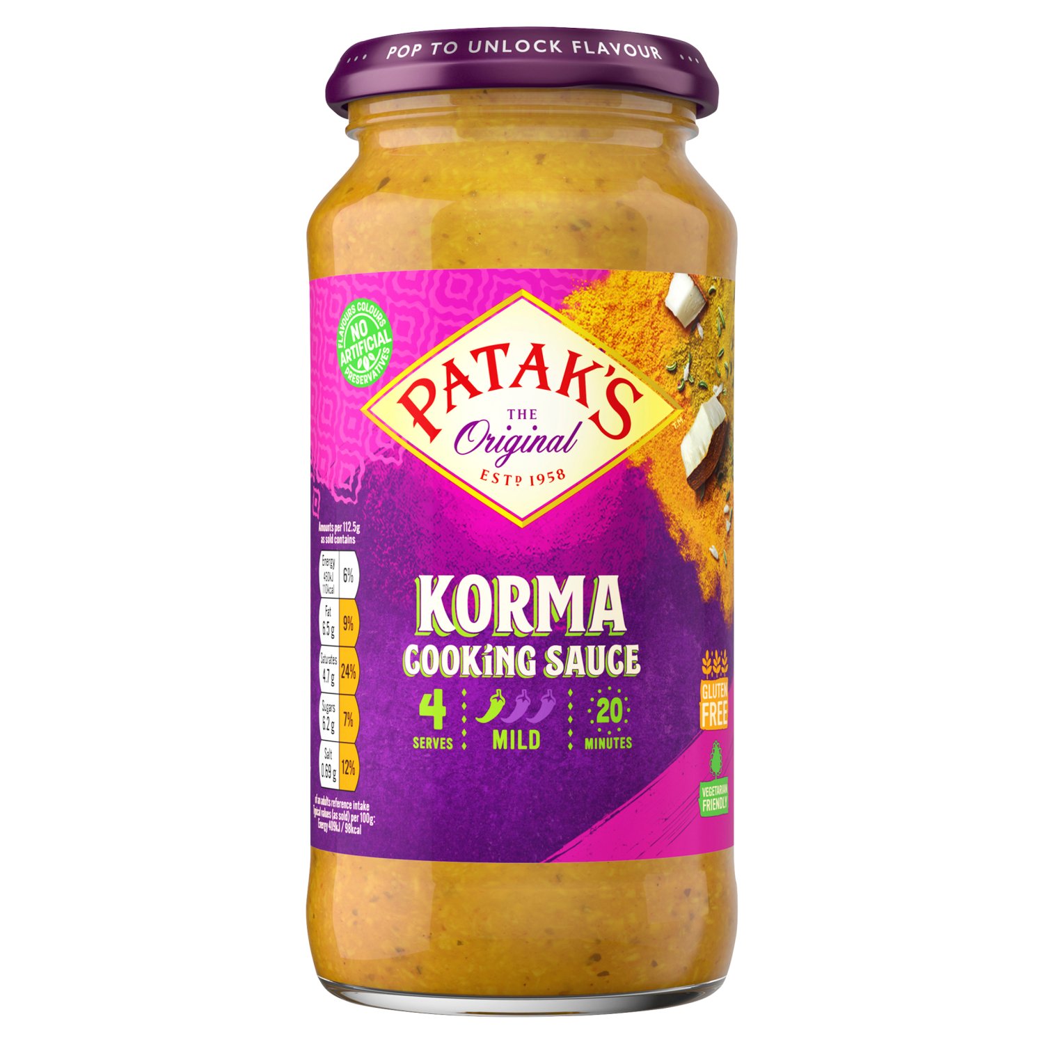 Patak's Korma Sauce (450 g)