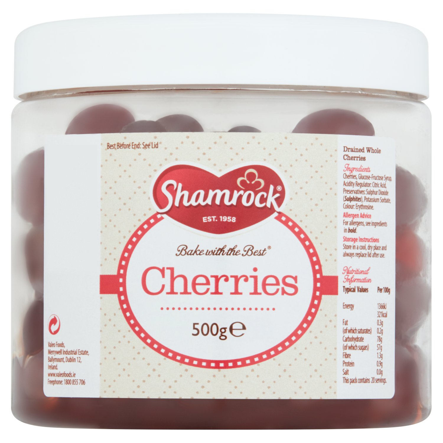 Shamrock Cherries  (500 g)