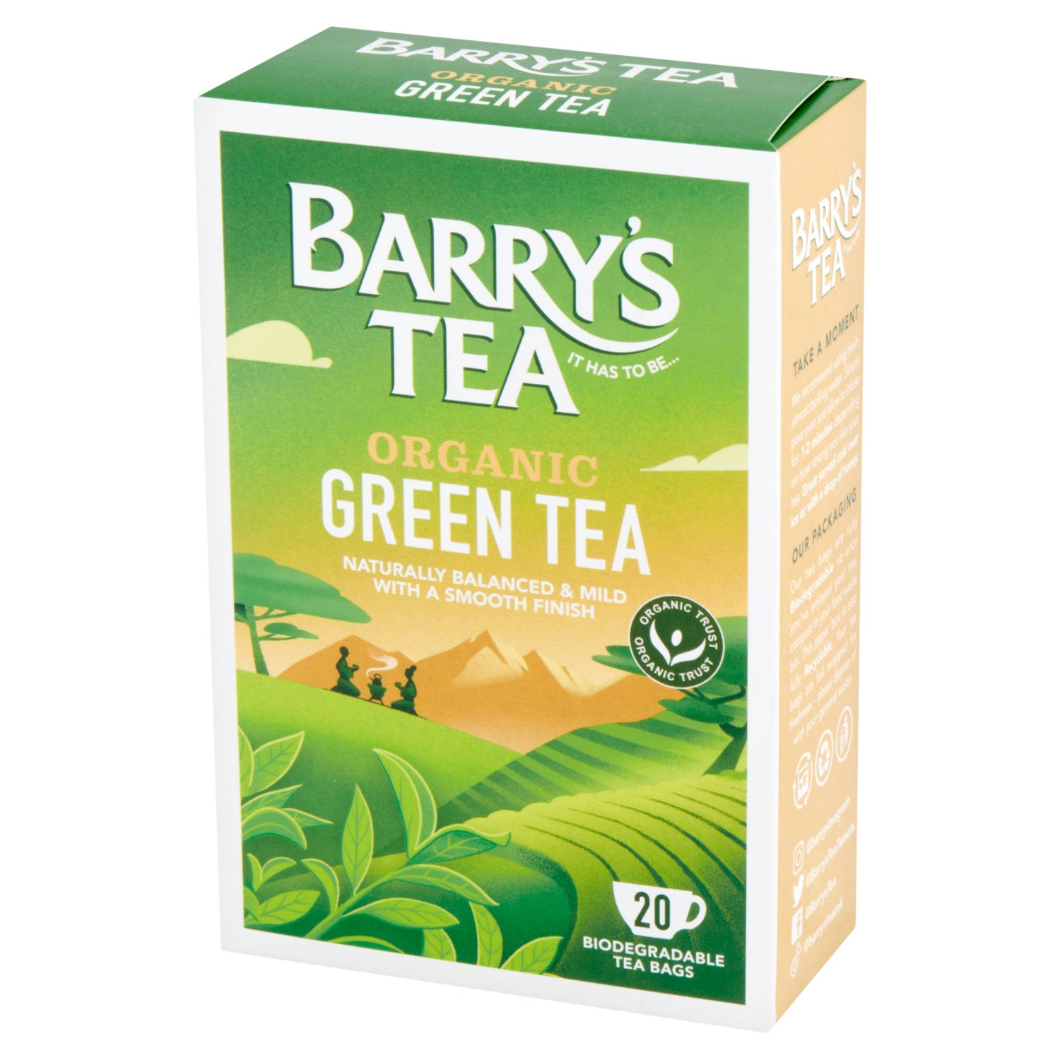 Barry's Organic Green Tea 20 Pack (40 g)