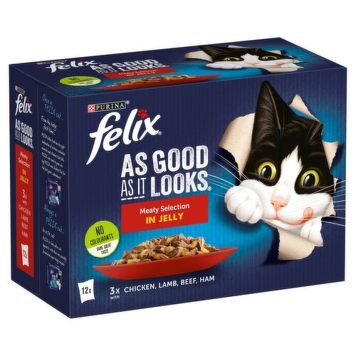 Felix Meaty Selection in Jelly Cat Food 12 Pack (100 g)