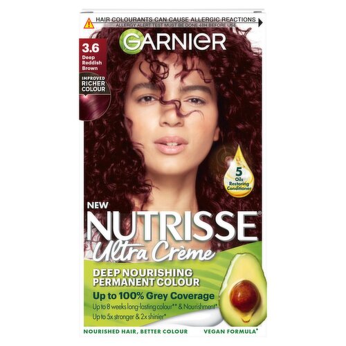 Garnier Nutrisse Crème Permanent Nourishing Deep Reddish Brown Hair Colour 1 Piece Storefront En