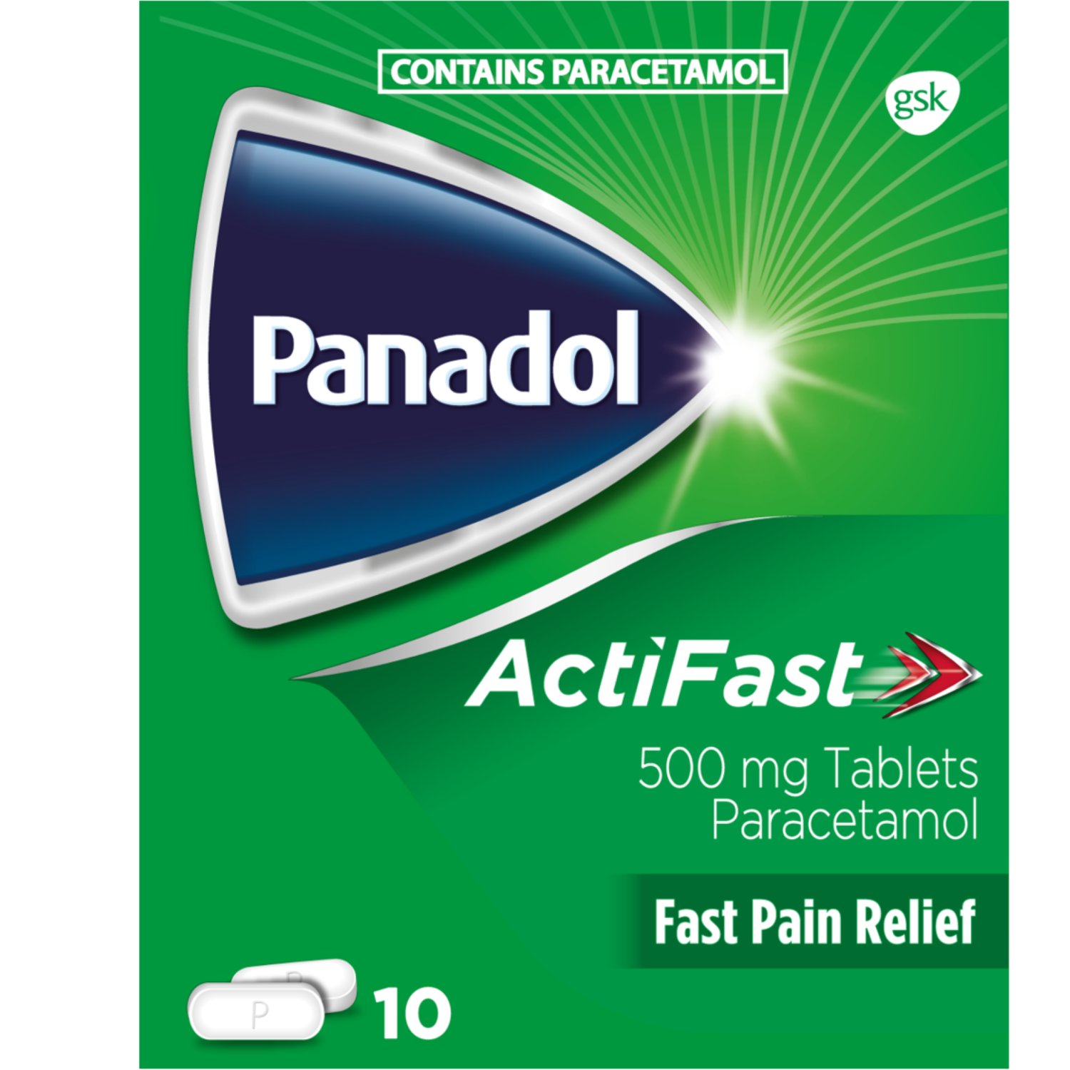 Panadol Actifast Pain Relief Tablets (10 Piece) (10 Piece)
