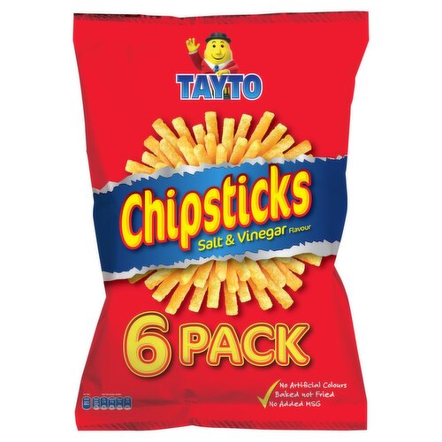 Tayto Chipsticks Salt & Vinegar 6 Pack (28 g)