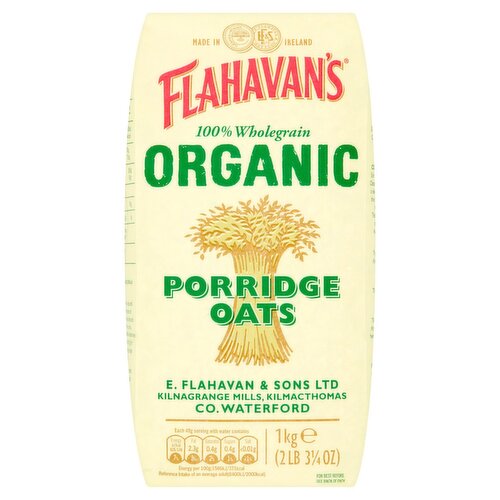 Flahavan's Organic Porridge Oats (1 kg)