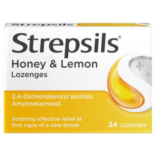 Strepsils Honey and Lemon Lozenges  (24 Piece)