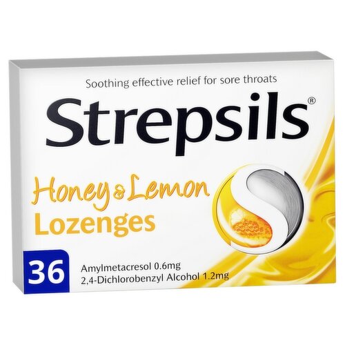 Strepsils Honey and Lemon Lozenges  (36 Piece)