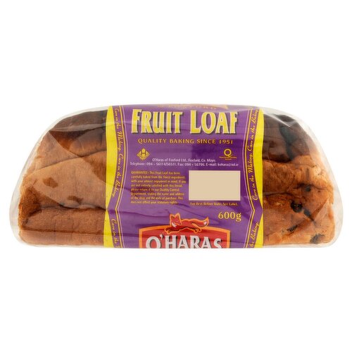 O'Haras Fruit Loaf  (600 g)