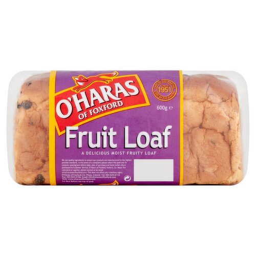 O'Haras Fruit Loaf  (600 g)