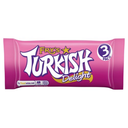 Fry's Turkish Delight Chocolate Bars 3 Pack (153 g)