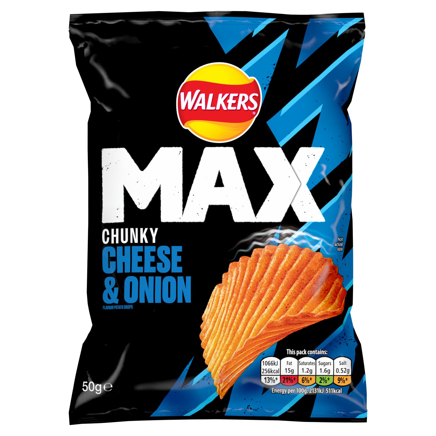 Walkers Max Chunky Cheese & Onion Crisps (50 g)