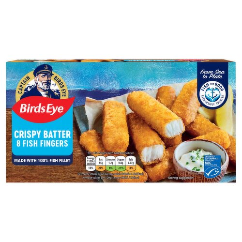 Birds Eye Crispy Fish Fingers 8 Pack (224 g)