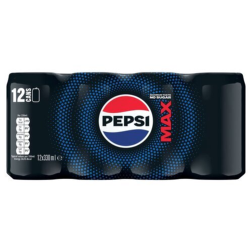 Pepsi Max Cans 12 Pack (330 ml) - Storefront EN