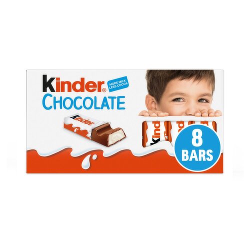 Kinder Chocolate Bars 8 Pack (100 g)