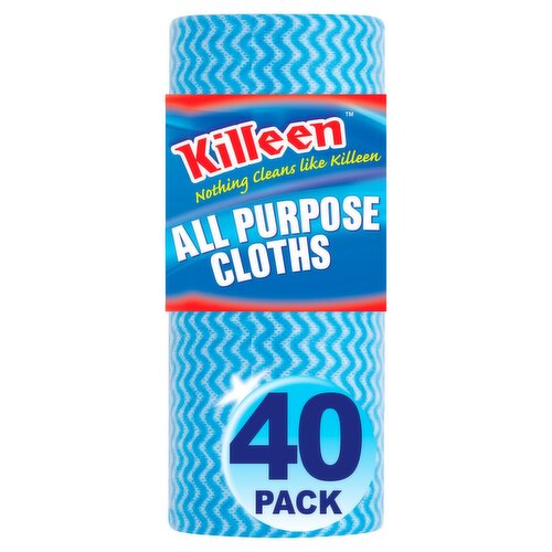 Killeen All Purpose Cloths 40 Pack (2.15 kg)