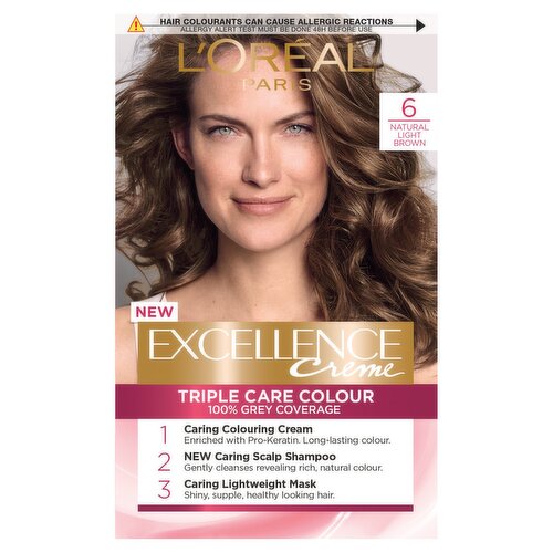 L'Oreal Excellence Creme Gloss Natural Light Brown Hair Colour (197 g)