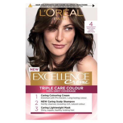 L'Oreal Excellence Creme Gloss Dark Brown Hair Colour (197 g)
