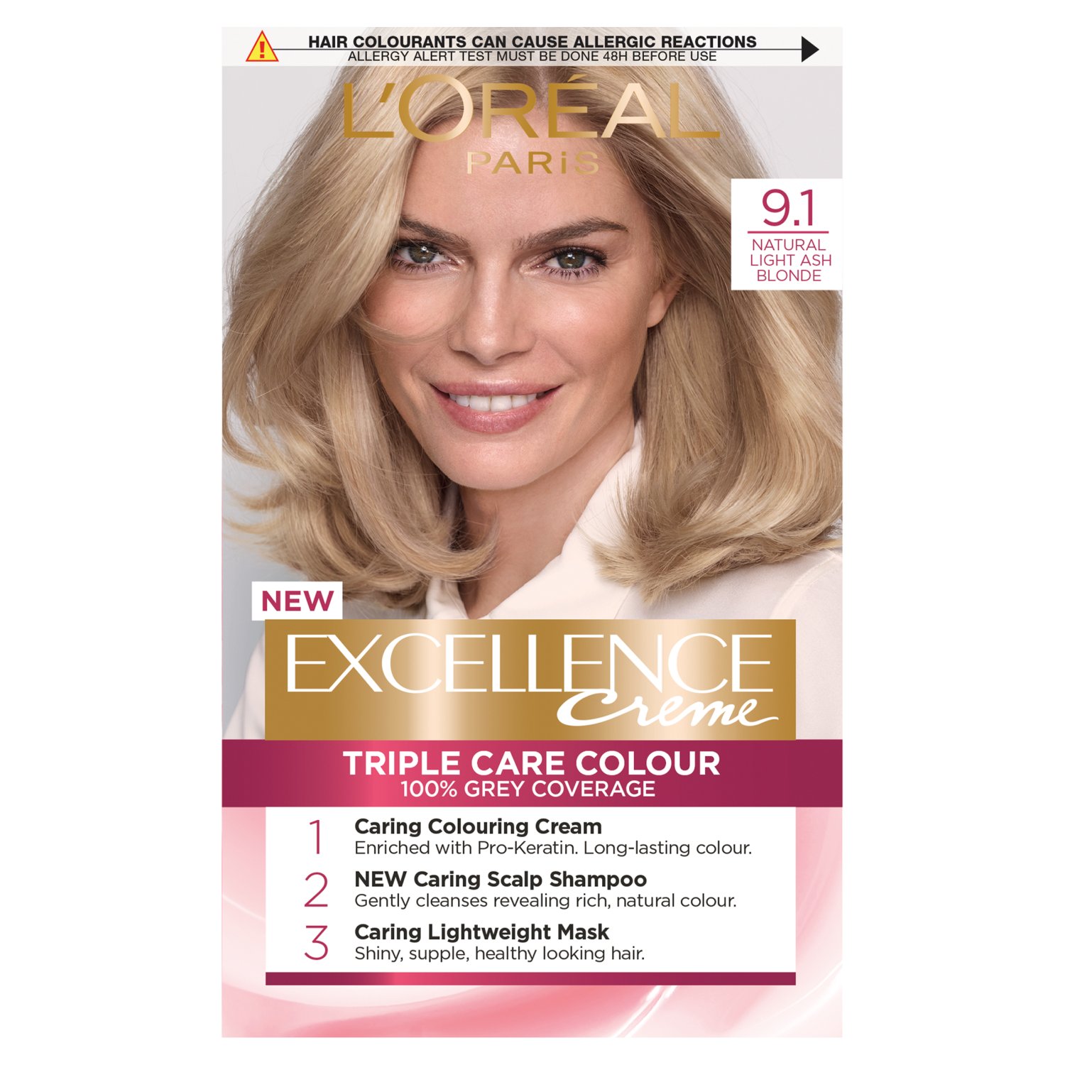 L'Oreal Excellence Creme Gloss Natural Light Blonde Hair Colour (197 g)
