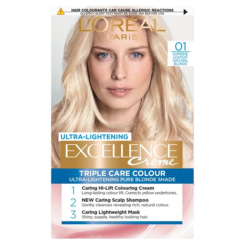 L'Oreal Excellence Creme Gloss Lightest Natural Blonde Hair Colour (197 g)