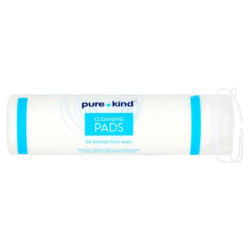 Pure + Kind Round Cleansing Pads (80 Piece)