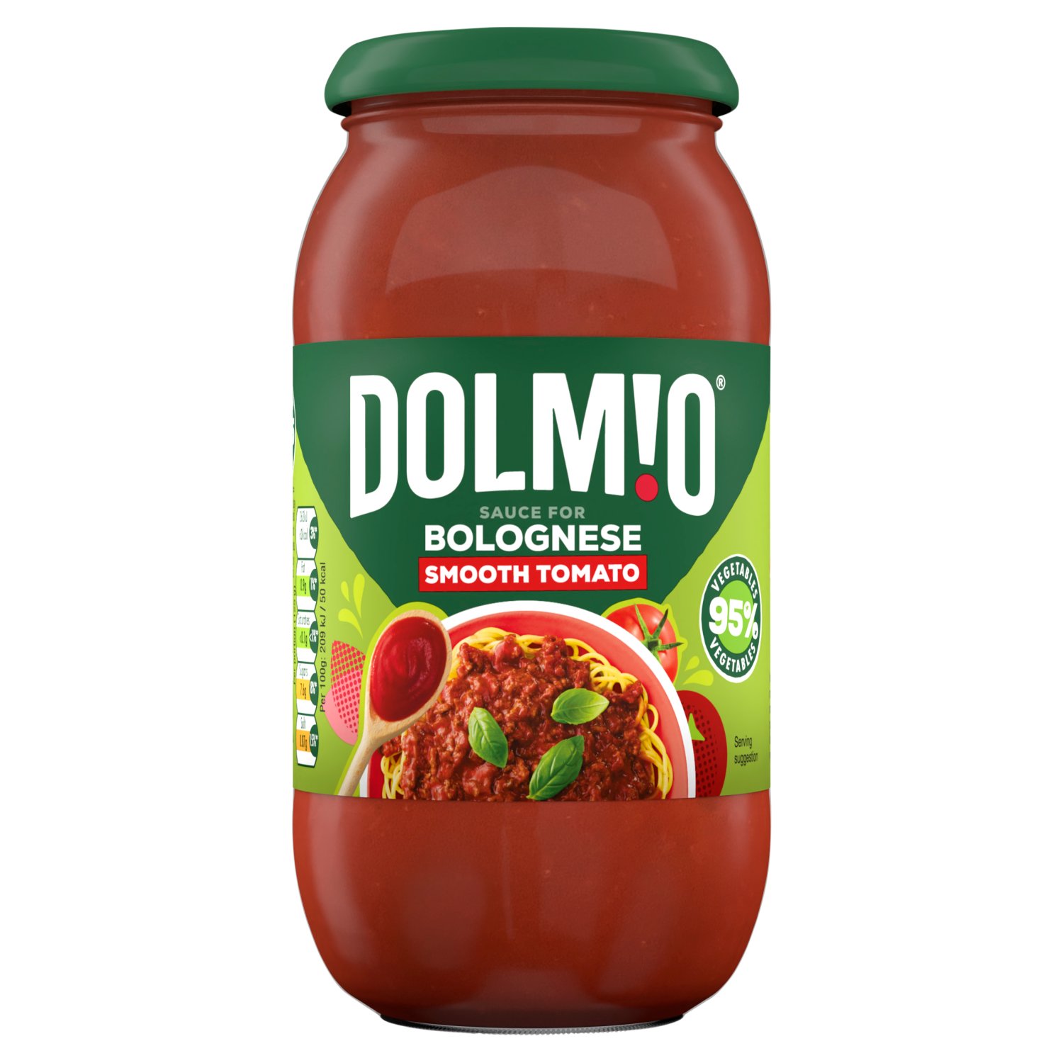 Dolmio sauce is the No1 Italian pasta sauce in the UK!* This Bolognese pasta sauce is made from a careful balance of smooth ripe tomatoes, basilico fresco and a pinch of herbs and spices. Try this perfectly smooth tomato pasta sauce that still contains 1 of your 5 a day. This sauce contains no artificial colours, flavours or preservatives and helps you create a delicious, wholesome meal that can be enjoyed any day of the week. Follow your dreams not recipes! Why not try adding your favourite veg, or even chilli to spice things up? We call it spag bol over here! *Dolmio is the Nation’s favourite Italian Wet Cooking Sauce - based on Nielsen RMS sales data for the 12month period ending 05.04.2023 (Copyright © 2023, Nielsen).