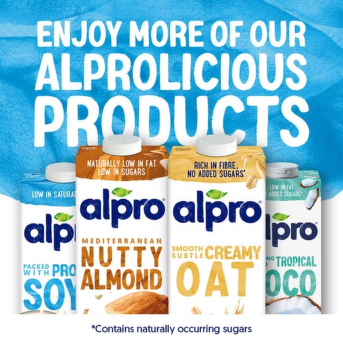 Alpro Soya High Protein Plant-Based Long Life Drink, Vegan & Dairy Free, 1L  is not halal, gluten-free