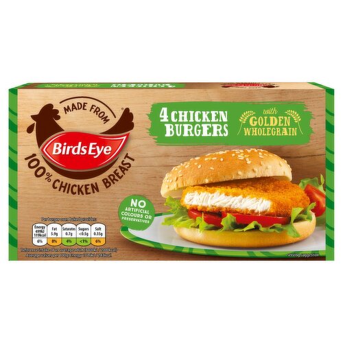 Birds Eye Chicken Burgers 4 Pack (200 g)